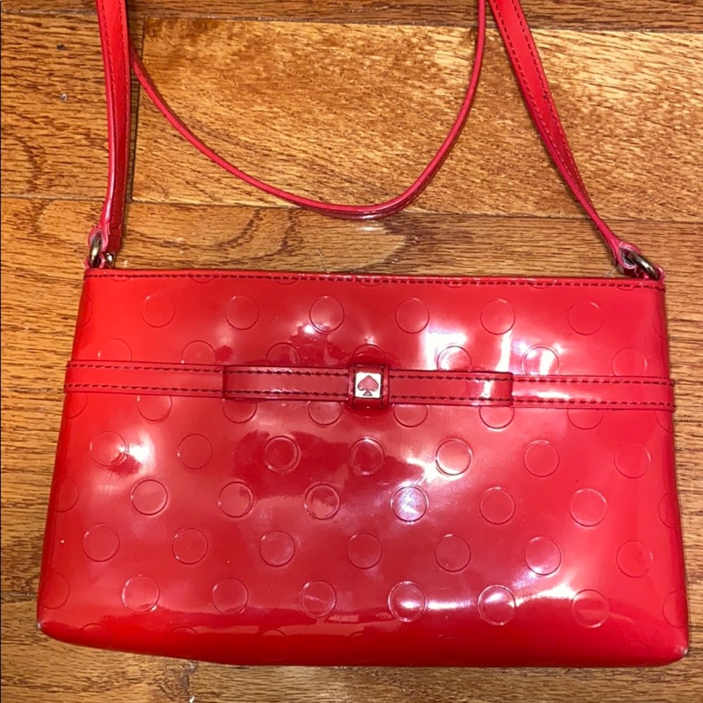 Kate Spade. Red shoulder purse.